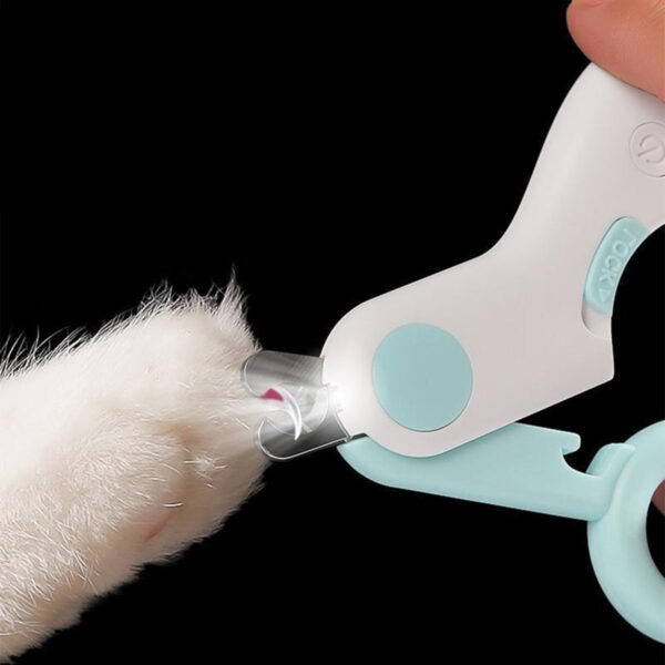 Mini Cortador De Unha Pet Alicate Com Lanterna Cachorro Gato - Imagem 2