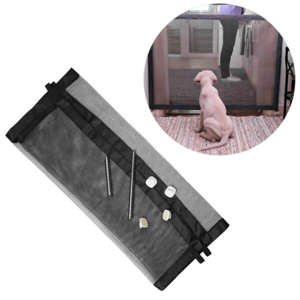 Tela Protetora Porta Grade Bebes Cães Gatos Pet 182x76cm - Imagem 2