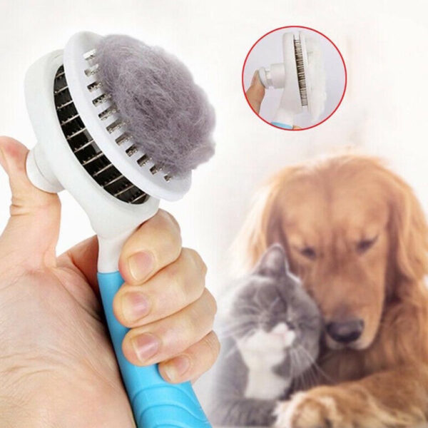 Escova Removedor Tira Pelos Pet Animais Gato Cachorro - Imagem 2