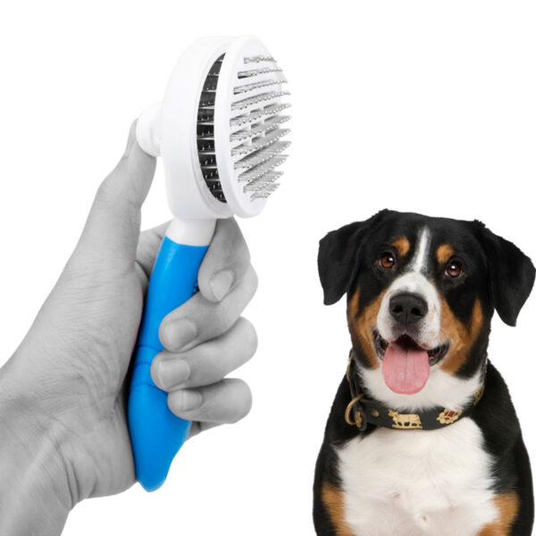 Escova Removedor Tira Pelos Pet Animais Gato Cachorro - Imagem 9