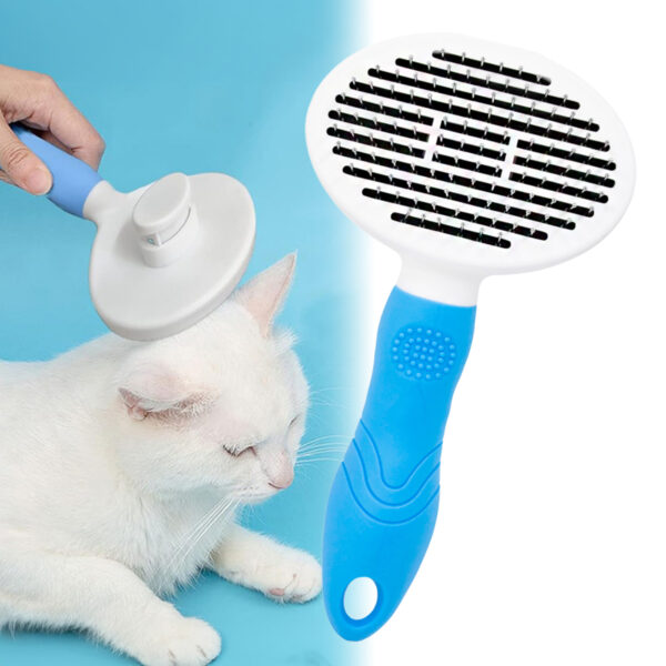 Escova Removedor Tira Pelos Pet Animais Gato Cachorro - Imagem 11