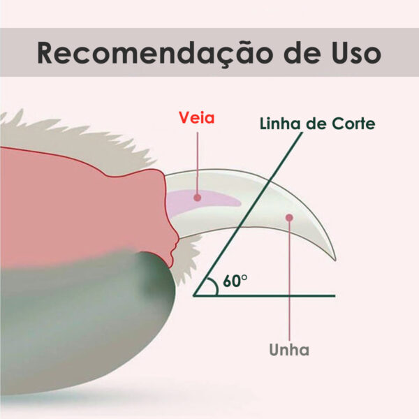 Mini Cortador De Unha Pet Alicate Com Lanterna Cachorro Gato - Imagem 3