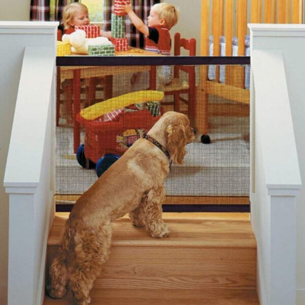 Tela Protetora Porta Grade Bebes Cães Gatos Pet 182x76cm - Imagem 3