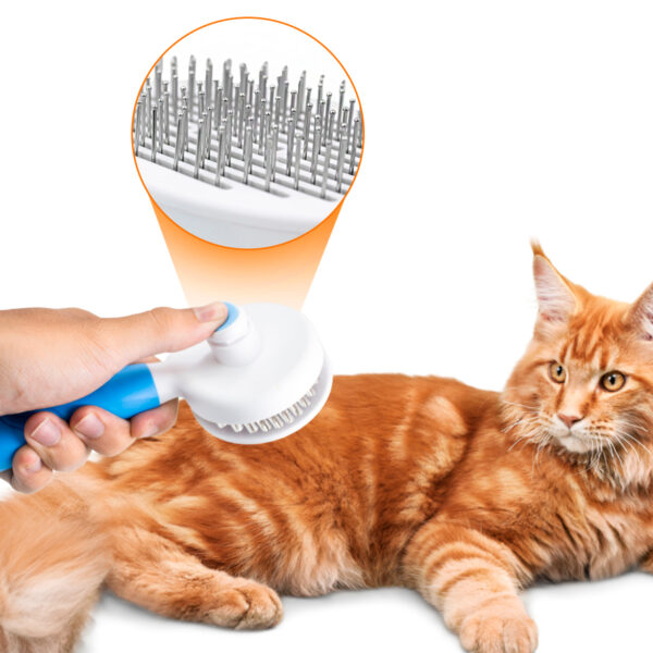 Escova Removedor Tira Pelos Pet Animais Gato Cachorro - Imagem 12