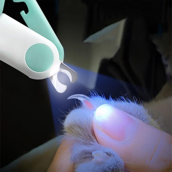 Mini Cortador De Unha Pet Alicate Com Lanterna Cachorro Gato - Imagem 4