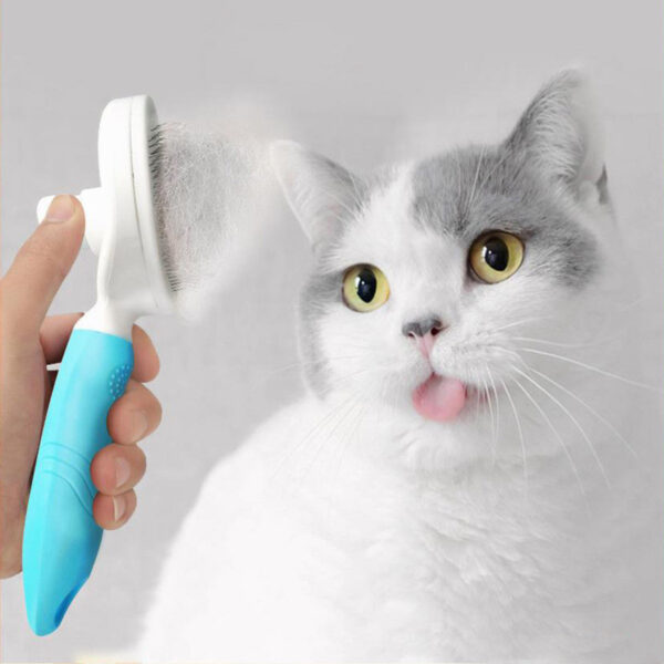 Escova Removedor Tira Pelos Pet Animais Gato Cachorro - Imagem 4