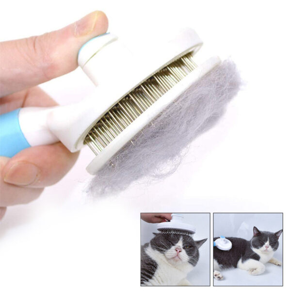 Escova Removedor Tira Pelos Pet Animais Gato Cachorro - Imagem 5