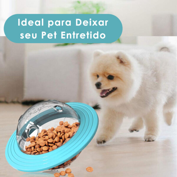 Brinquedo Tigela Pets Bola Petiscos Rações Cachorro E Gatos - Imagem 6