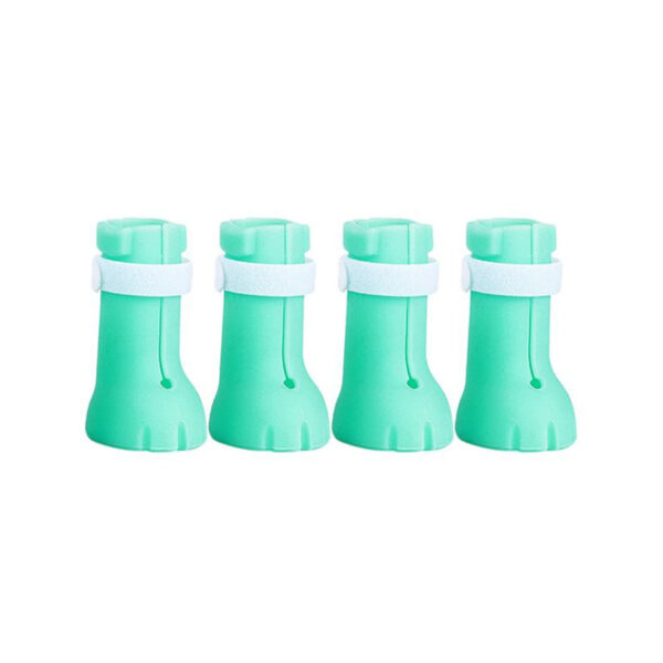 Sapatos Para Pet Bota Silicone Gato Anti Arranhão Ajustável - Imagem 7