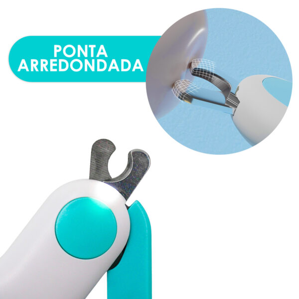 Mini Cortador De Unha Pet Alicate Com Lanterna Cachorro Gato - Imagem 7