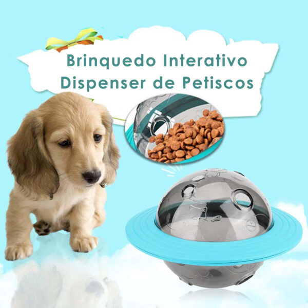 Brinquedo Tigela Pets Bola Petiscos Rações Cachorro E Gatos - Imagem 8