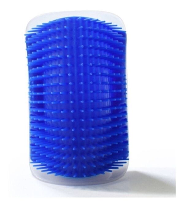 Escova de Parede Para Massagem e Tira Pelos Gatos: Azul - Imagem 3