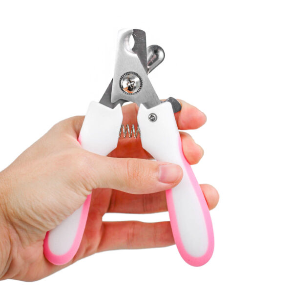 Alicate Pet Tesoura Corte de Unhas Com Lixa Cor:Rosa - Imagem 5