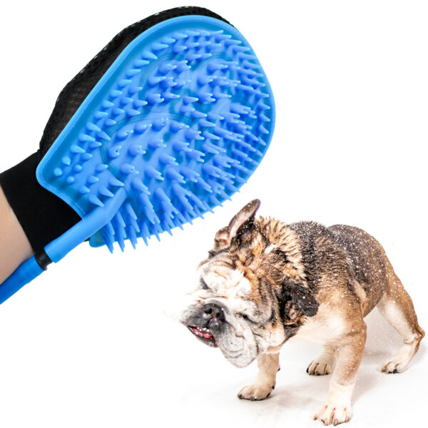 Mangueira Pet Luva Banho Cães Gatos Massageador Chuveirinho - Imagem 2
