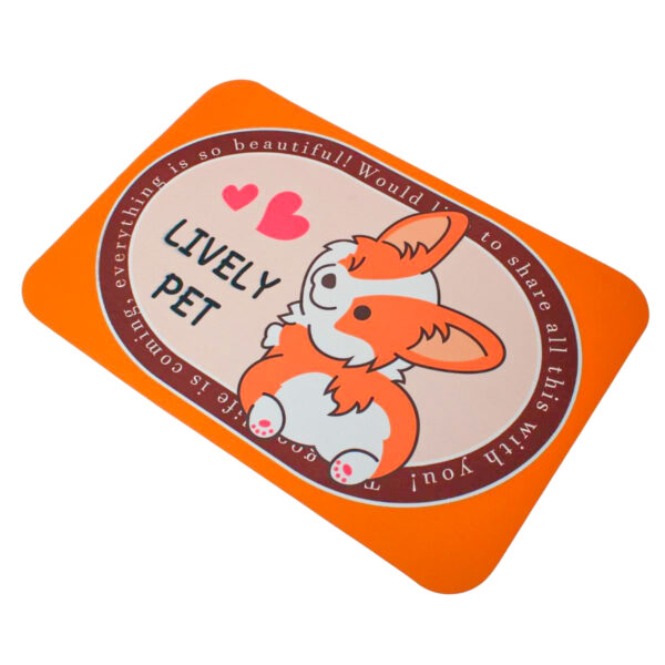 Tapete Secagem Rapida  Retangular Estampado:Raposa Laranja - Imagem 2