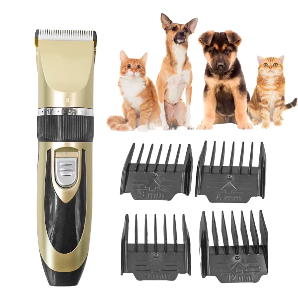 Kit Pet Maquina Recarregavel Tosa De Cães E Gatos - Imagem 5