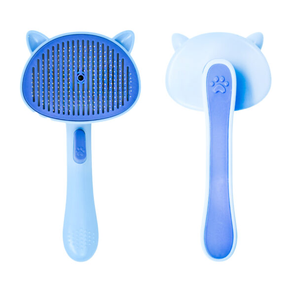 Tira Pelos Pet Rasqueadeira Removedor Gato Cachorro Cor:Azul - Imagem 3