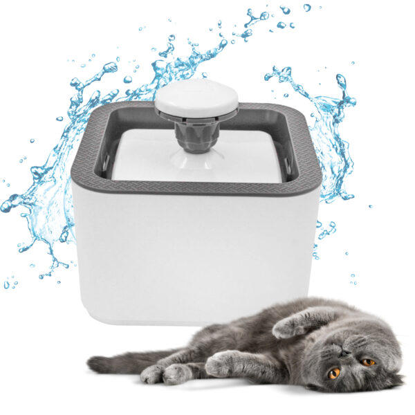 Fonte Bebedouro Gatos Cães Automatico Com Filtro USB Bivolt 2,5 Litro Cor:Branco - Imagem 2