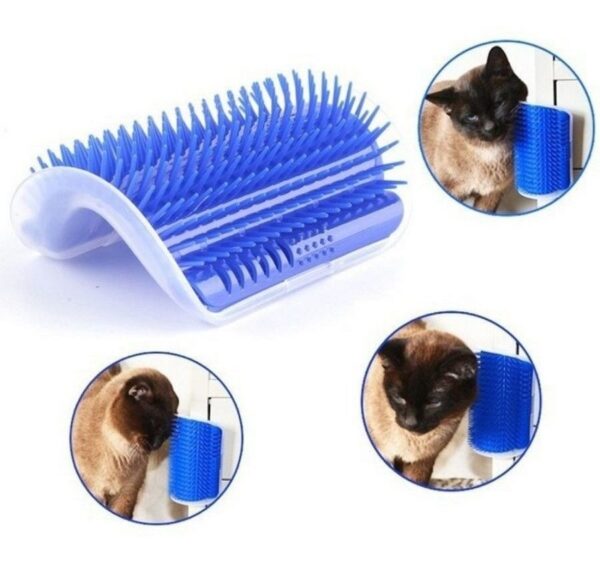 Escova de Parede Para Massagem e Tira Pelos Gatos - Petshop - Imagem 3