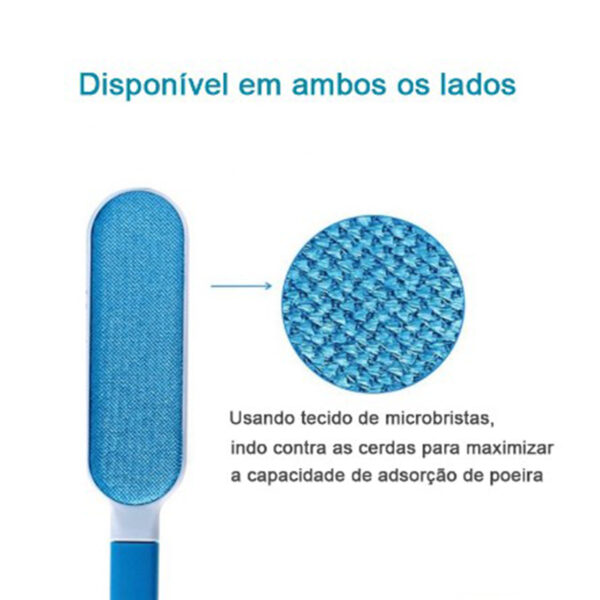 Escova Tira Pelos Pet Fur Removedora Roupa Sofa Kit Com 2 - Imagem 4