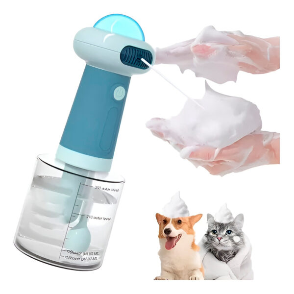 Dispenser para Shampoo Espuma de Banho Automático Cães Cor:Azul - Imagem 5
