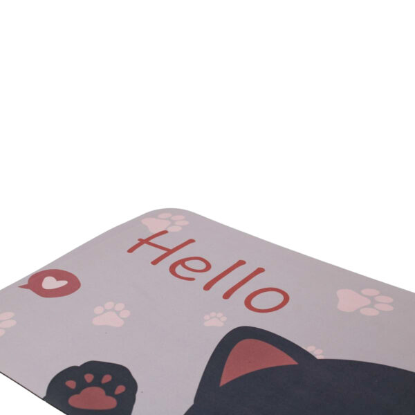 Tapete Secagem Rapida Retangular Estampado :Gato - Imagem 3
