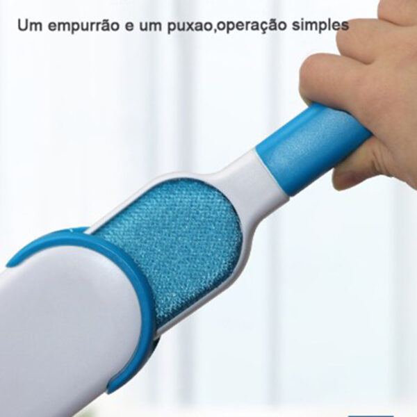 Escova Tira Pelos Pet Fur Removedora Roupa Sofa Kit Com 2 - Imagem 7