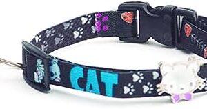 Tudo Pet Coleira P/Gato Elástico Estampas E Cores Variadas