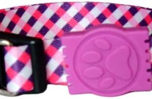 MY PET BRASIL Coleira Para Cachorros G Coleira Ajustável Pink & Purple Passeio E Viagem Confortável E Resistente