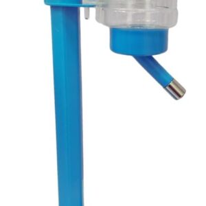 Chalesco Bebedouro com Suporte e Comedouro Tamanho Médio para Cães Azul