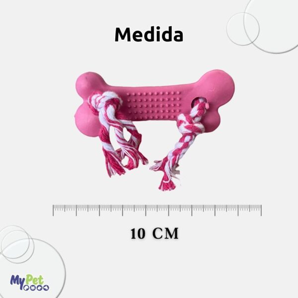 MY PET BRASIL Osso Massageador Médio Brinquedo Para Cachorros Interativo E Divertido Auxilia E Fortalece Os Dentes Cores Sortidas Medidas: 10Cm - Imagem 4