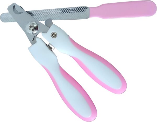 Cortador de Unhas Pet Kit com Alicate e Lixa para Cães e Gatos - Ferramenta de Cuidados para Pets - Corte Seguro e Confortável - Ideal para Gatos e Cães Pequenos e Médios - ROSA - Imagem 2