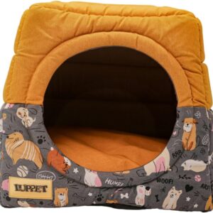 Cama iglu toca para cachorro e gato, cama 2x1 para cachorro ou gato com almofada, TAM. G Impermeavel