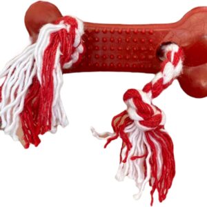 Osso Higiênico Com Corda,Pequeno,Brinquedo para Cachorro,Brinquedo para Cães