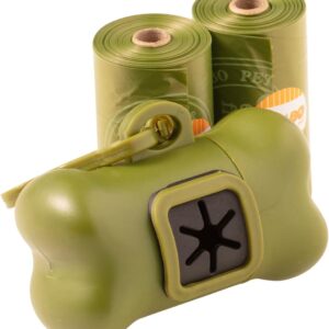 JAMBO PET Kit Porta Saq Bio Eco Green 2 Rolos Jambo Para Cães