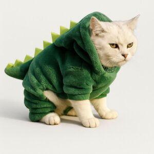 Fantasia de Dinossauro para Cachorro e Gato Roupa Pet (Médio (M))