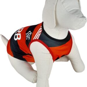 Ciranda das Cores Camiseta Regata Pet Personalizada Do Flamengo 6 (Padrão, P)