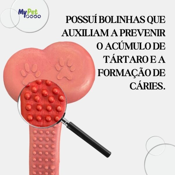 Osso Higiênico Com Corda,Pequeno,Brinquedo para Cachorro,Brinquedo para Cães - Imagem 3