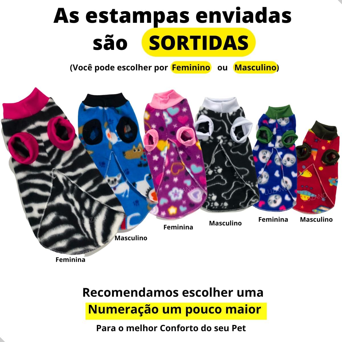 Roupa para Cachorro Roupas de Cachorros Roupinha Pet Cães Gato Soft Frio Inverno (Femea, Tamanho 2) - Imagem 7