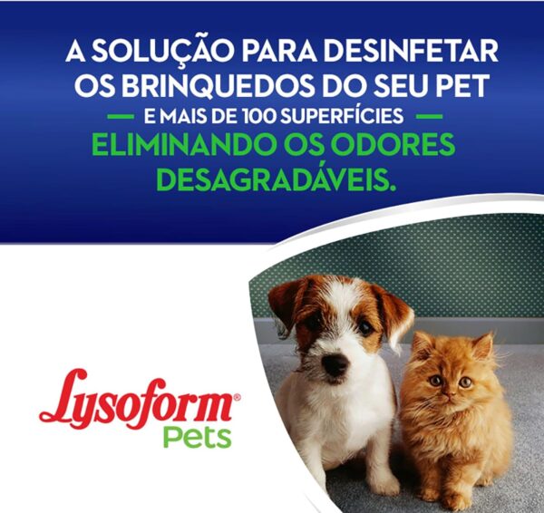 Lysoform Pet, Desinfetante Líquido Original, Limpeza Pesada e Eficiente, 1L - Imagem 4