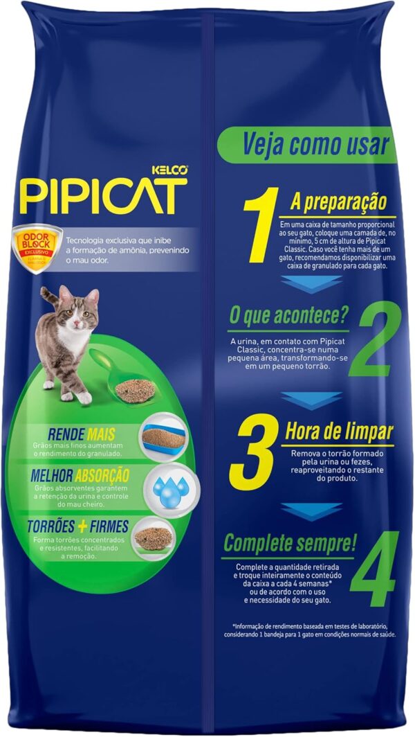 Pipicat Granulado Sanitario Classic 4 kg - Imagem 2