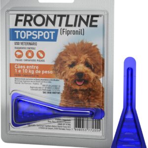 Frontline Antipulgas e Carrapatos Topspot para Cães de 1 a 10kg, azul