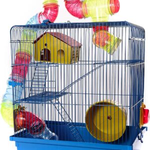 GAIOLA DE RAMSTERS HAMSTERS PARA ROEDOR HAMSTER DE 3 ANDARES