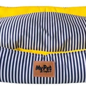 Cama para Cachorro,Pequeno,Caminha Pet para Cães modelo Luxo,Ipanema,Lávavel e Confortável, com Zíper interno,Amarelo