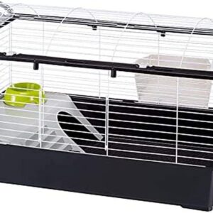 Ferplast Casita 100, Gaiola para Coelhos, com Acessórios Ferplast para Roedores e outros animais pequenos, Médio, Variado