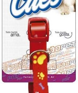 Furacão Pet Coleira de Caes com Nylon Importada para Cães, cores sortidas