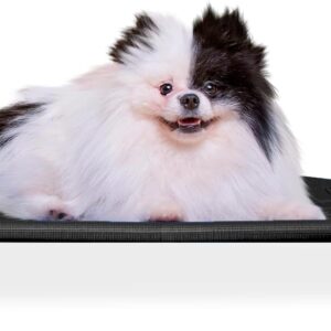 Cama Pet, Cama para Cachorros, Confortável e Higiênica, Caminha Lavável, Manta Cor Preta Pés Cor Preto, Mec G Pet