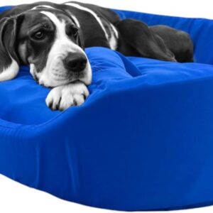 Cama Europa Fit Raça Grande para Cachorro Gato e Coelho Pet (Azul)
