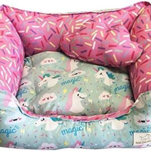 SS Pets Cama Pet Para Cães E Gatos Unicornio Tamanho G Para Cães