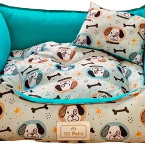 Cama Pet para Cães e Gatos Osso Dog Tamanho Médio SS Pets para Cães